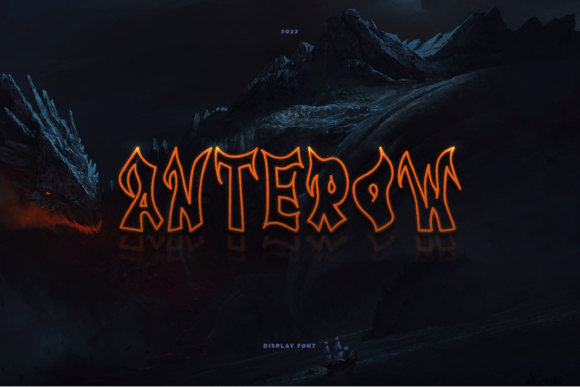 Anterow: A Display Font That Makes Your Handmade Goods Shine