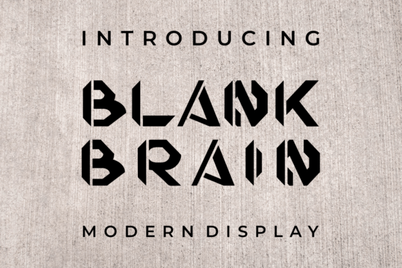 Blank Brain Font: Bold, Authentic Display Type for Makers