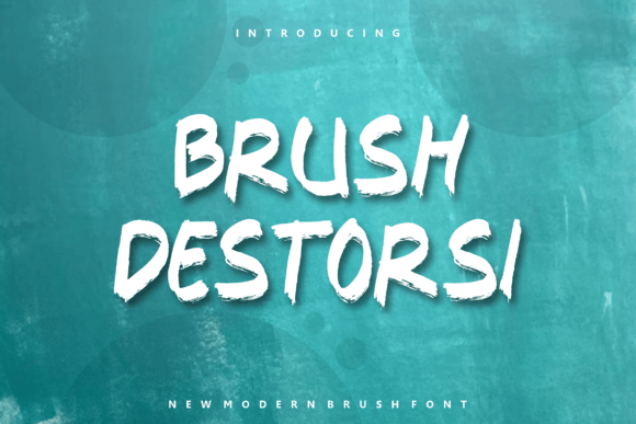 Brush Destorsi: A Bold, Authentic Display Font for Real Branding Work