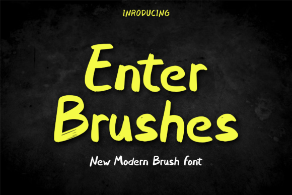 Enter Brushes: A Bold Display Font for Digital Branding