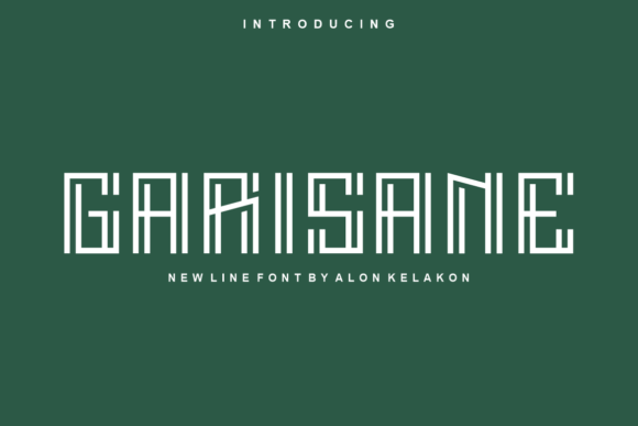 Garisane: A Modern Display Font for Small Business Branding