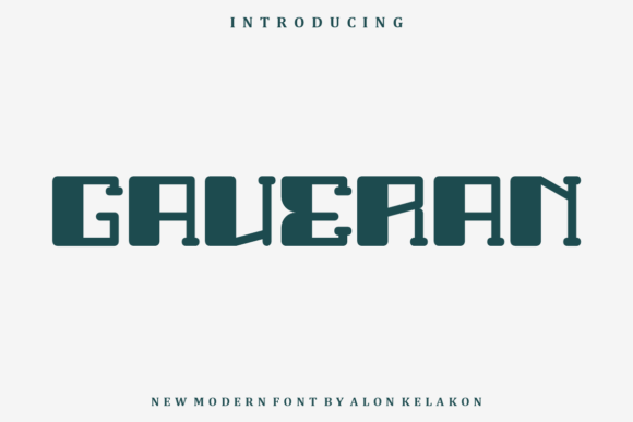 Gaveran: A Modern Display Font for Small Business Branding