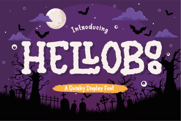 Helloboo: A Playful Display Font for Halloween & Beyond