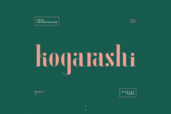 Kogarashi: A Playful Display Font That Elevates Small Business Branding