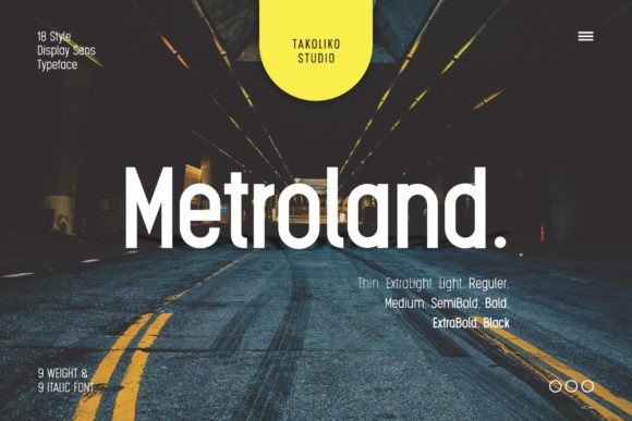 Metroland: A Display Font That Makes Your Campaigns Instantly Clear