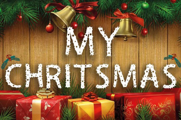 My Christmas Font: A Festive Display Typeface for Digital Design