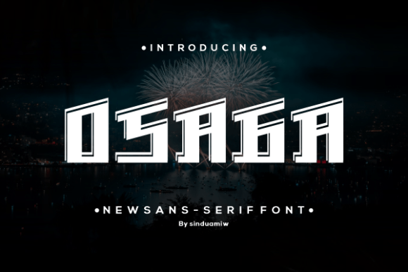 Osaga: A Display Font That Makes Your Headlines Stop Scrolling