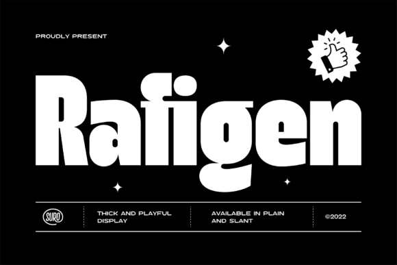 Rafigen: A Playful Display Typeface That Lifts Your Brand