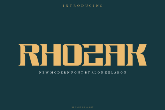 Rhozak: A Modern Display Font That Strengthens Your Brand