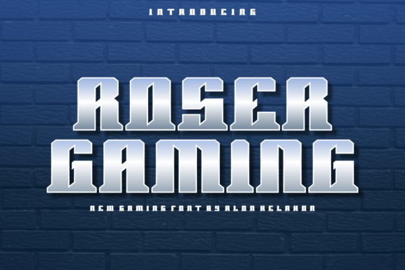 Roser Gaming: A Display Font That Feels Like a Thoughtful Pause