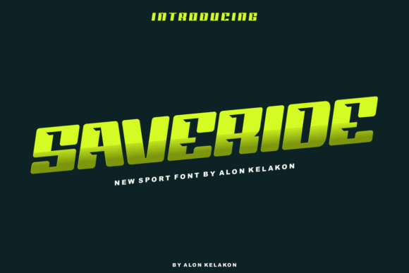 Saveride: A Display Font That Adds Character Without Complication