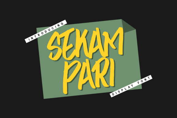 Sekam Pari: A Display Font That Feels Like Handmade Magic