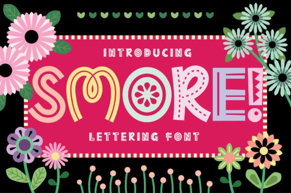 Smore: A Playful Handwritten Display Font for Digital Brands