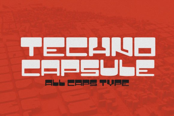 Techno Capsule: A Bold Display Typeface for Digital Branding
