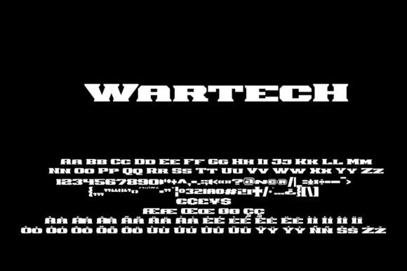 Wartech: A Vintage Minimalist Display Font for Real Branding Work