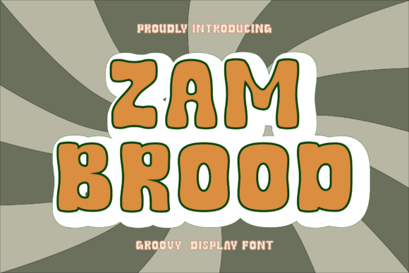 Zambrood: A Groovy Display Font That Elevates Real Small Business Branding